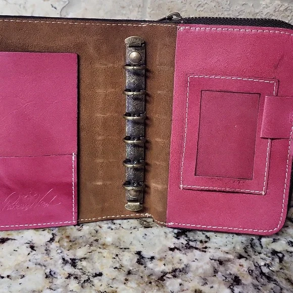 Patricia Nash Pink Tooled Fini Agenda